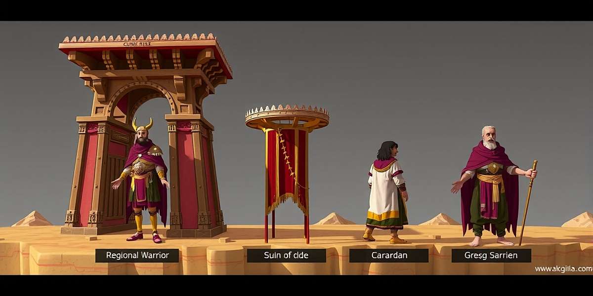 Cumin Rise Warrior showing regional variations in architecture and costumes